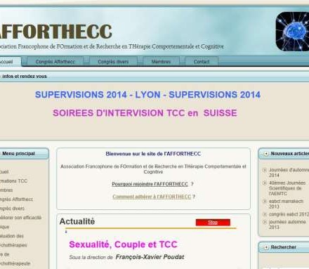 AFFORTHECC  – Association Francophone de FOrmation et de Recherche en THérapie Comportementale et Cognitive